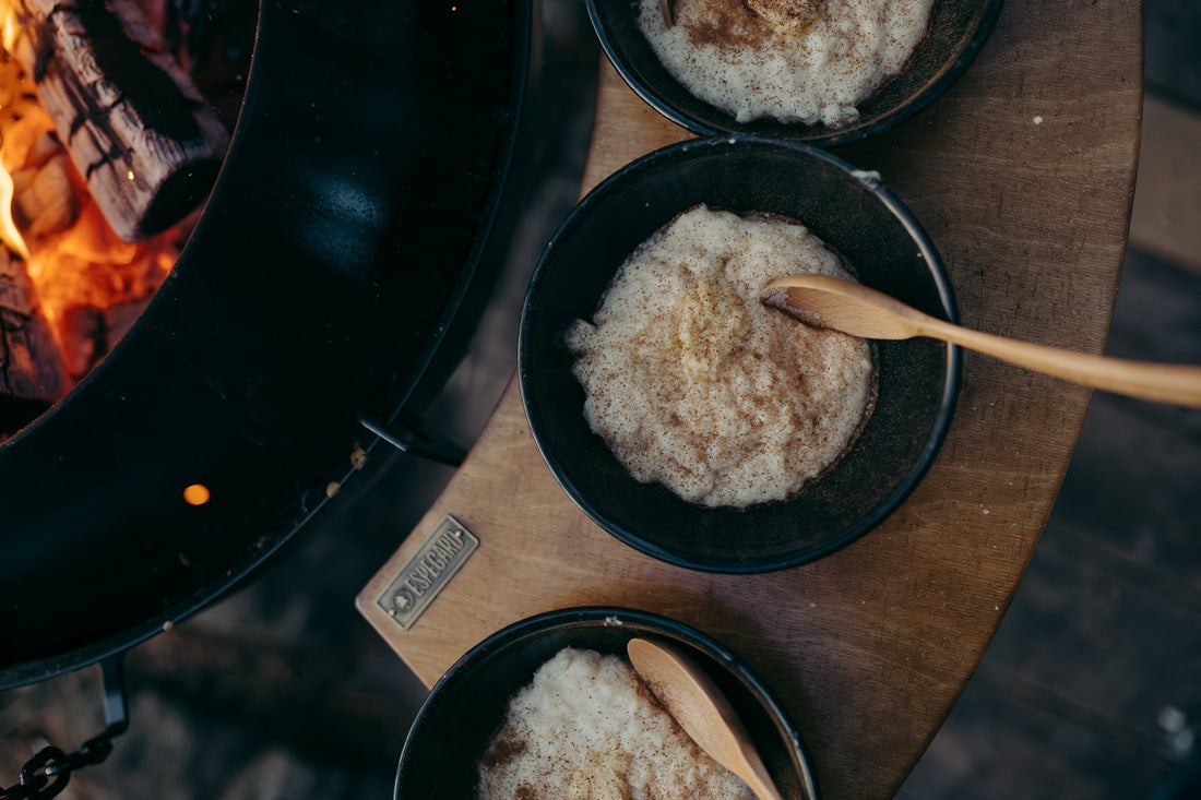 Bålgrøt med einerduft