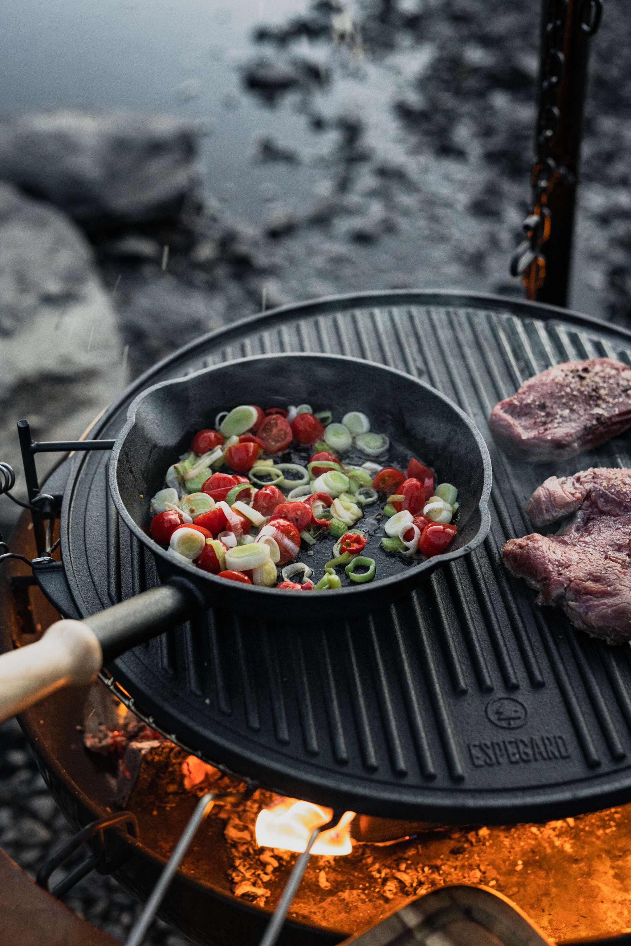 Grillplate støpejern