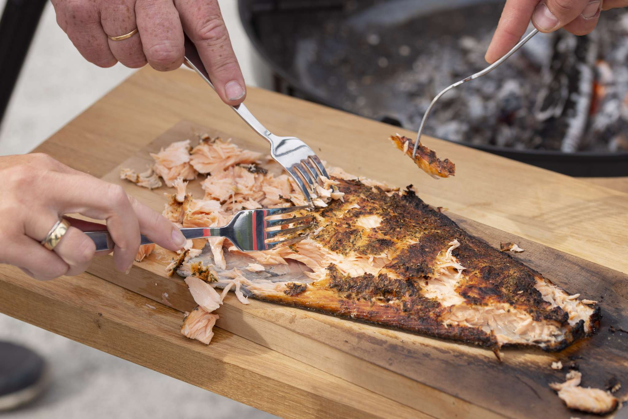 Grillplanke for laks